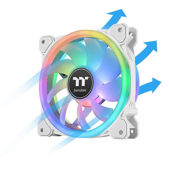 Thermaltake Swafan 12 Rgb Radiador Fan Tt Premium Edition White (3-Fan Pack) Cl-F145-Pl12sw-A