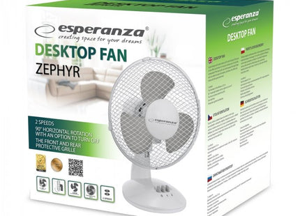 Ventilador De Sobremesa Esperanza Ehf004we 23cm Blanco / Gris