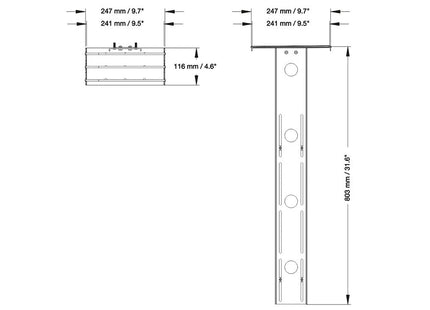 Soporte De Cámara Mmz Para Modelos Plasma-M2500 Y Plasma-W2500 6kg Plasma-M2500camshlf2 Neomounts
