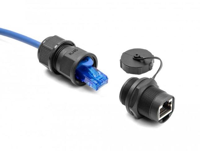 Delock 87246 Acoplador Rj45 Cat.6a Con Tapa De Sellado Ip67 Resistente Al Polvo Y Al Agua