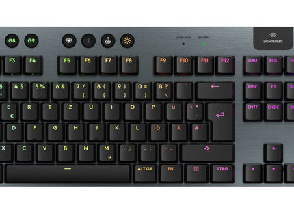 Logitech G915 X Lightspeed, Teclado Para Juegos Negro, Diseño De, Gl Táctil, Interruptores Lineales Gl 920-012697