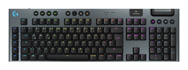 Logitech G915 X Lightspeed, Teclado Para Juegos Negro, Diseño De, Gl Táctil, Interruptores Lineales Gl 920-012697