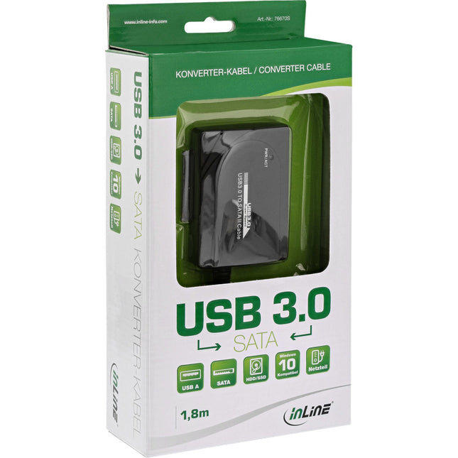 Inline 76670s. Cable Externo Adaptador Inline Usb3.0 A Sata Ii 1.8m
