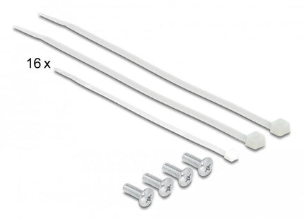 Delock 66876 Panel De Parcheo 1u, Patch Panel Negro, Cat6a, Negro, Metal, 1u, 482,6 Mm, 100 Mm