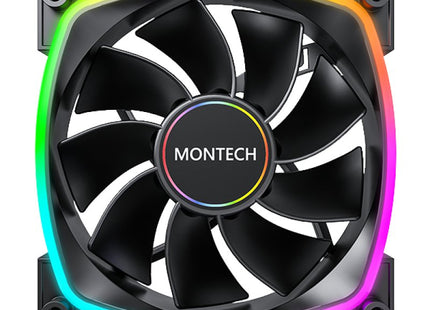 Ventilador Montech Rx140 Pwm 140x140x25 Negro, 140 Mm Rx140 Pwm Black