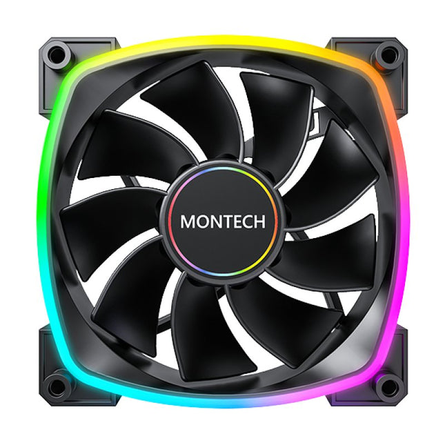 Ventilador Montech Rx140 Pwm 140x140x25 Negro, 140 Mm Rx140 Pwm Black