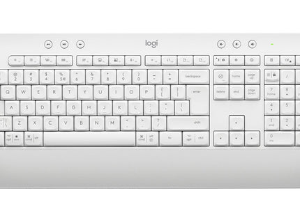 Teclado Ingles Logitech Signature Mk650 Ratón Incluido Rf Wireless + Bluetooth Qwerty Internacional De Ee.Uu. Blanco