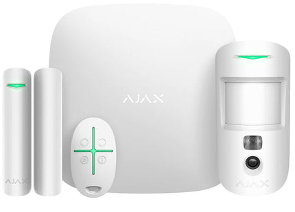 Ajax Starterkit-Cam-Plus-Wh Ajax Starterkit Cam Plus Blanco. Hub 2 Plus + Motioncam + Doorprotect + Spacecontrol