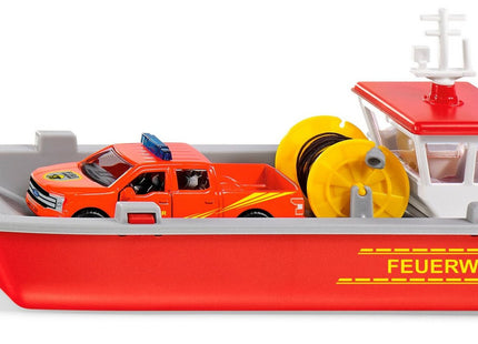 Barco De Trabajo De Bomberos Siku Super, Vehículo De Juguete