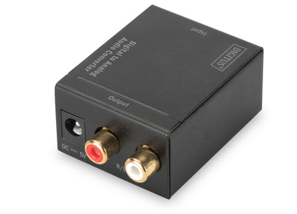 Digitus Convertidor Digital A Analógico Conector Rca Coaxial/Toslink Con Adaptador De Red