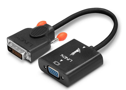 Lindy 38189 Adaptador Dvi-D Vga (D-Sub) Negro 0,10m