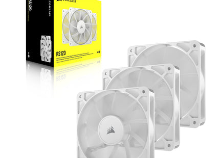 Ventilador  Pc Corsair Rs120 Pwm, , Paquete De 3 Co-9050193-Ww Blanco