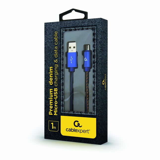 Gembird Cable Usb Usb 2.0 Usb A Micro-Usb B Azul Cc-Usb2j-Ammbm-1m-Bl