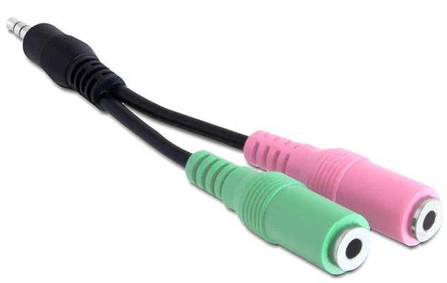 EAN 4043619653447 - DeLOCK 3.5mm/2 x 3.5mm cable de audio 0,12 m 3,5mm Multicolor imagen 1