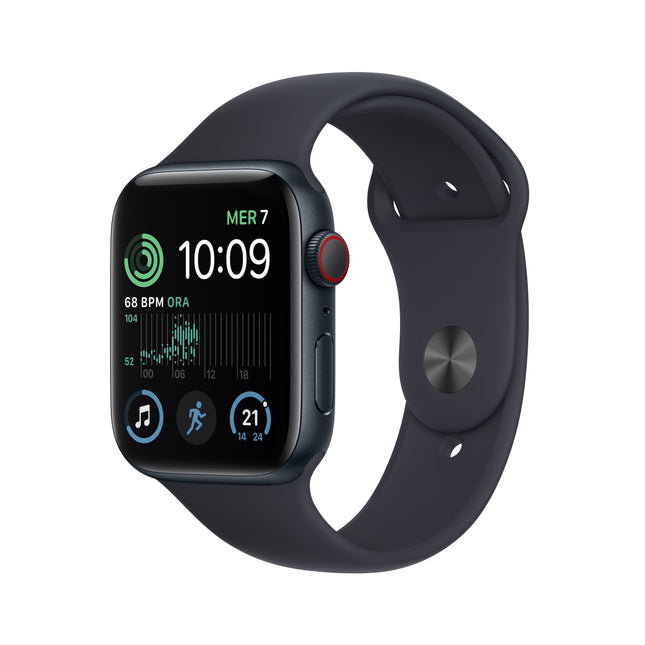 Watch Apple Watch Se2 (2022) Lte 44mm Midnight Aluminium Case With Sport Band - Midnight