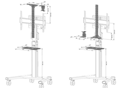Neomounts By Newstar Afls-825bl1 Floor Accessory Black