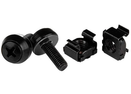 Startech 50 Tornillos Y Tuercas Jaula M5 Negro