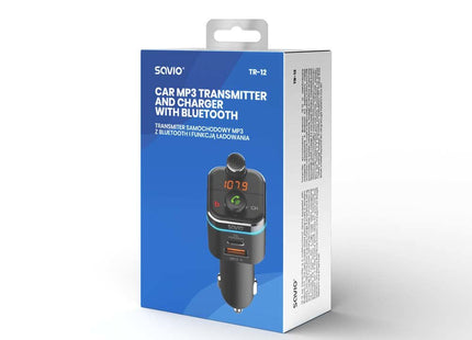 EAN 5901986046349 - Savio TR-12 transmisor FM 87,6 - 107,9 MHz Bluetooth Negro imagen 5