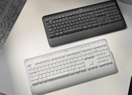 Teclado Ingles Logitech Signature K650 Bluetooth Qwerty Internacional De Ee.Uu. Grafito