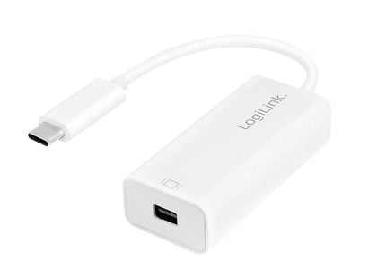 Logilink Adaptador Usb 3.2 Gen 1x1 To Mini Dp, Usb-C, Blanco