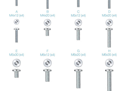 Tooq Pack De Tornilleria Para Montaje Universal De Pantallas