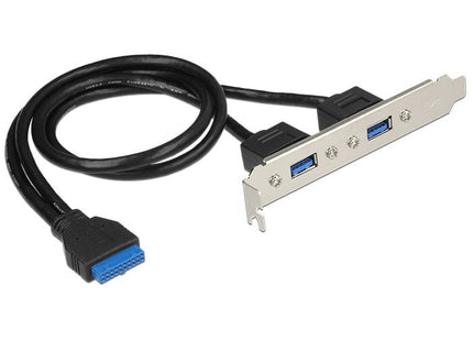 Delock Slot Bracket 1 X Usb 3.0 Interna De 19 Pines 2 X Usb 3.0 Tipo-A Hembra Externo