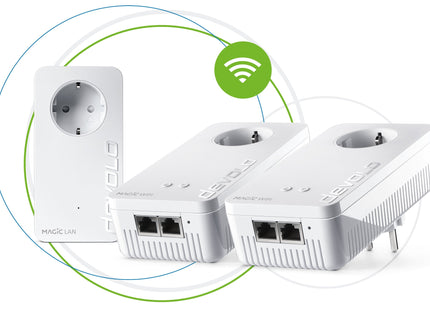 EAN 4250059686250 - Devolo MAGIC 2 WiFi next Multiroom Kit 2400 Mbit/s Ethernet Blanco 3 pieza(s) imagen 1