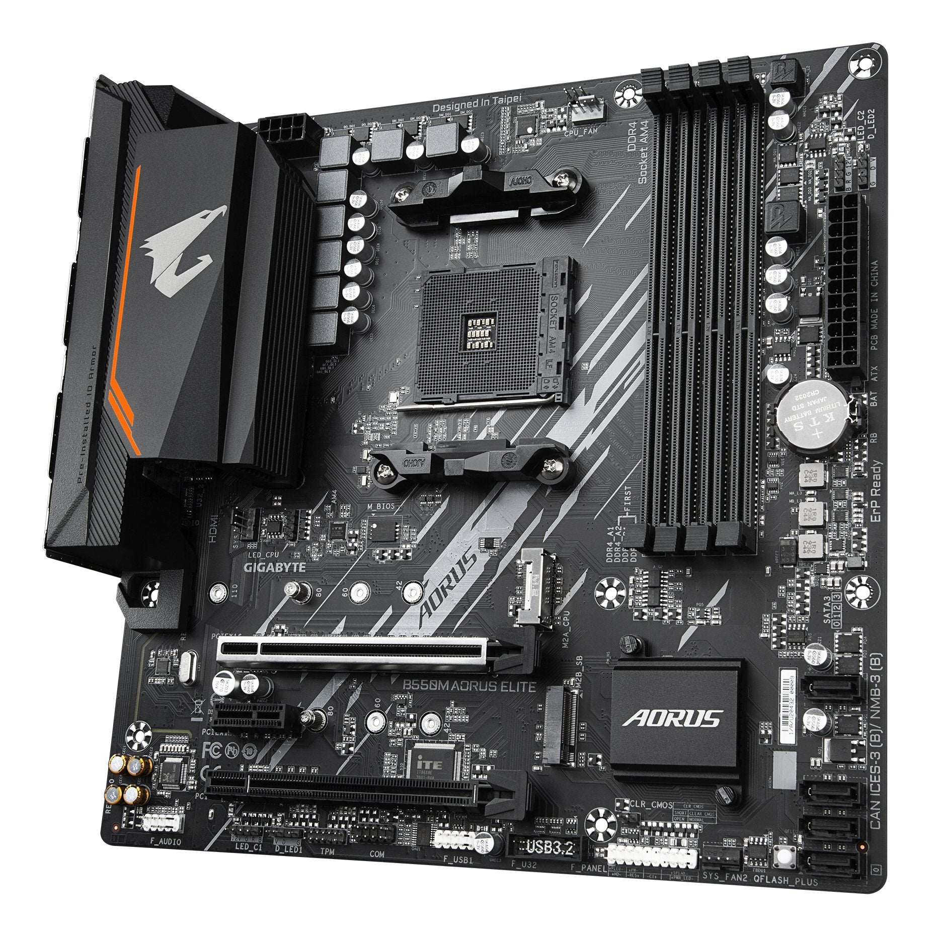 EAN 4719331809546 - GIGABYTE B550M AORUS ELITE placa base AMD B550 Zócalo AM4 micro ATX imagen 4