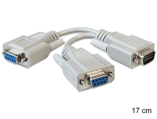 Delock 65403 Adaptador D-Sub9 -> 2x D-Sub9 M/H/H 0.17m