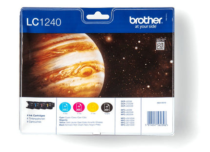 Tinta Original Brother Lc1240 Negro, Amarillo, Cian, Magenta