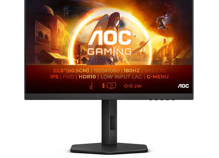 Monitor Aoc  23,8" 24g4x 16:09 2xhdmi+Dp Ips Lift Negro Retail