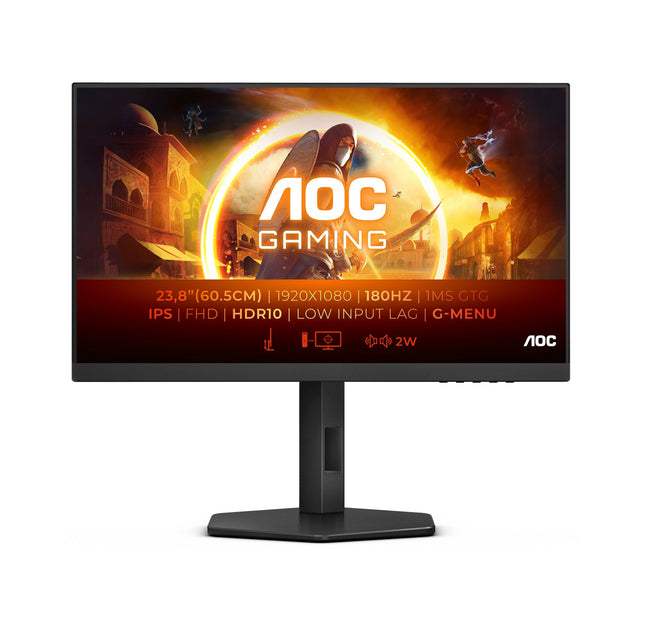 Monitor Aoc  23,8" 24g4x 16:09 2xhdmi+Dp Ips Lift Negro Retail
