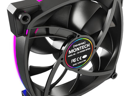 Ventilador Pc Montech Rx120 Pwm 120x120x25 Negro, 120 Mm Rx120 Pwm Black