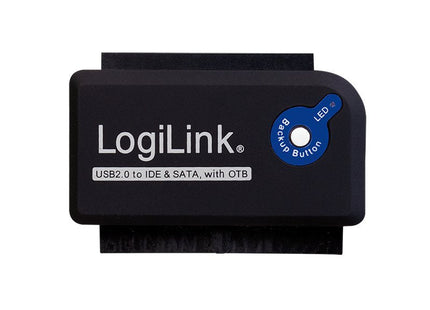 Logilink Adaptador Usb 2.0 A Ide Y Sata Con Alimentacion Negro Au0006c