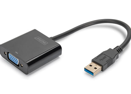 Digitus Adaptador Usb 3.0 A Vga 1080p 1920x1080 Negro Da-70840