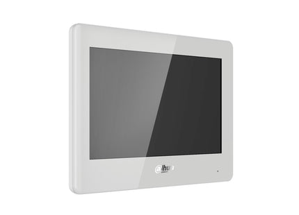 Dahua Vth5421hw Monitor Interior 7" De Superficie Para Videoportero Ip Pantalla Táctil Poe Sd 6e 1s Alarma Blanco