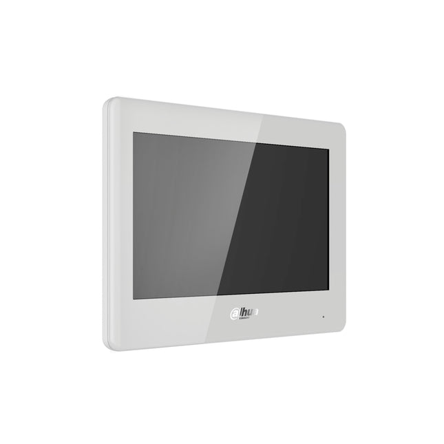 Dahua Vth5421hw Monitor Interior 7" De Superficie Para Videoportero Ip Pantalla Táctil Poe Sd 6e 1s Alarma Blanco