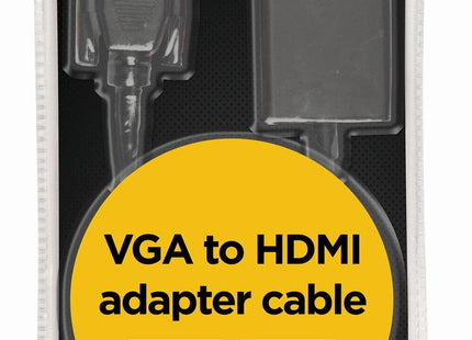 Gembird Adaptador Vga A Hdmi Con Audio Jack  3.5mm 0.15m Negro A-Vga-Hdmi-01