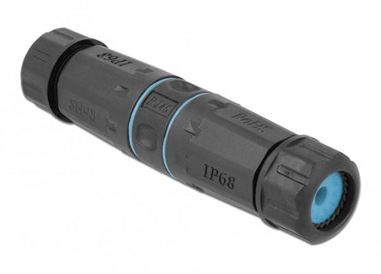 Delock Adaptador De Exterior Rj45 Hembra A Rj45 Hembra Cat.6a Impermeable