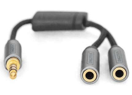 EAN 4016032481317 - Digitus DB-510310-002-S cable de audio 0,2 m 3,5mm 2 x 3.5mm Negro imagen 3