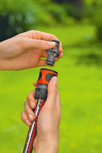 Gardena 18283-20 Accesorio Para Manguera Conector De Manguera Gris, Naranja, Plata 1 Pieza(S)