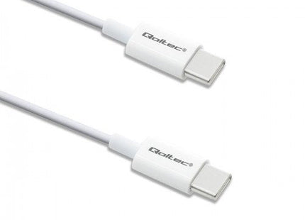 Qoltec 52359 Usb 2.0 Tipo C Cable Usb 2.0 Tipo C 60w Qc 3.0 Pd 1m White