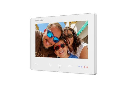 Estación Interior Monitor Para Videoportero 2 Hilos Hd Wifi Pantalla Táctil 7" Blanco