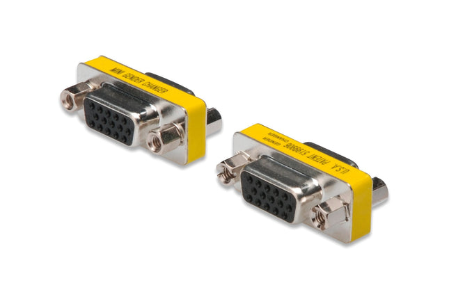 EAN 4016032319689 - Digitus AK-610512-000-I cambiador de género para cable D-Sub Acero inoxidable, Amarillo imagen 1