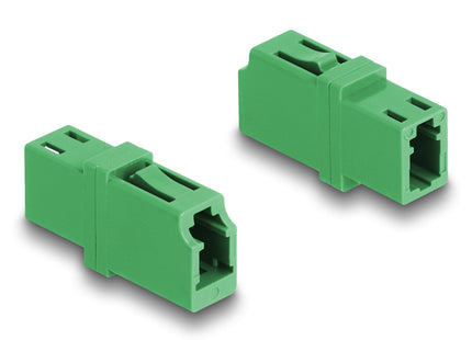 Delock 87984 Acoplador De Fibra Óptica Lc Simplex Hembra A Lc Simplex Hembra Apc Verde