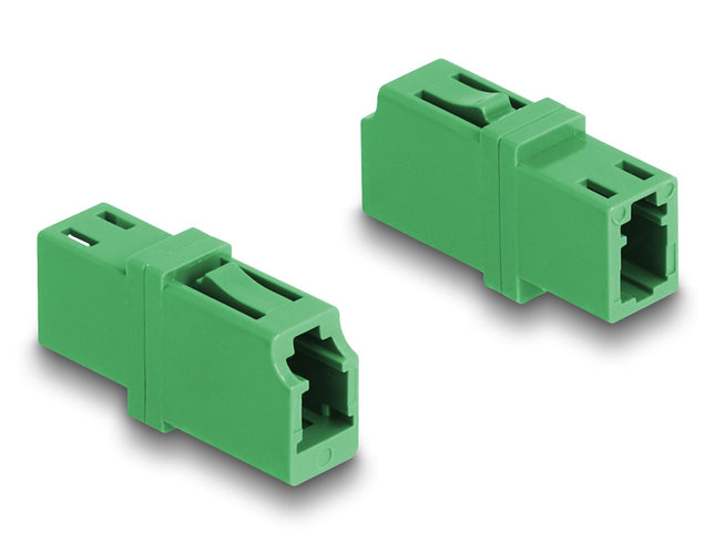 Delock 87984 Acoplador De Fibra Óptica Lc Simplex Hembra A Lc Simplex Hembra Apc Verde