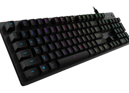 Teclado Inglés Logitech G G512 Carbon Lightsync Rgb Mechanical Gaming Keyboard With Gx Red Switches Usb Carbono