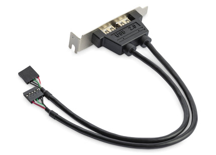 Startech Bracket Perfil Bajo 2puertos Usb 2.0