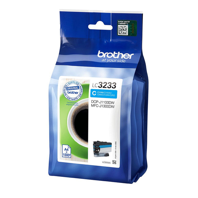 Tinta Brother  Lc3233c Dcpj1100dw Mfcj1300dw Ori Cian