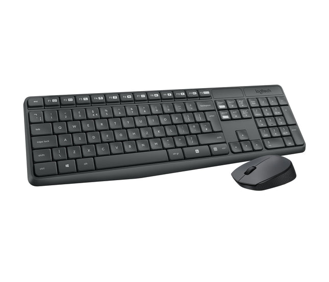 Teclado Húngaro + Ratón Logitech Mk235 Rf Inalámbrico Gris